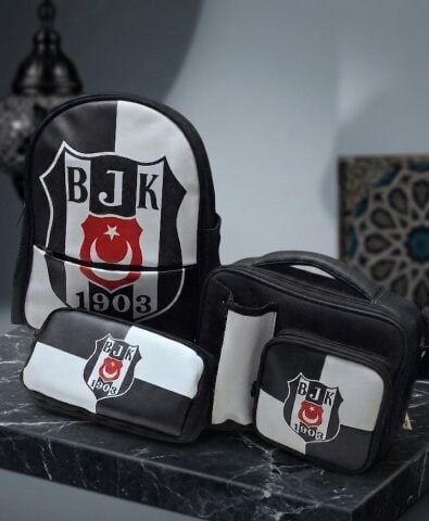 Me Çanta Lisanslı Beşiktaş 3'lü Ana Okul Çanta Seti