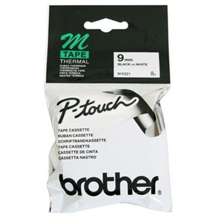 Brother M-Tape 9 mm Mavi Üzerine Siyah Mat M09K521