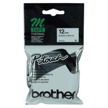 Brother M-Tape 12 mm Sarı Üzerine Siyah M12K631