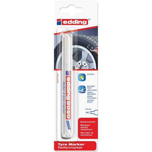 Edding Lastik Kalemi E-8050 Beyaz