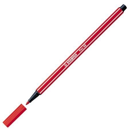 Stabilo Pen 68 Keçeli Kalem Floresan Kırmızı