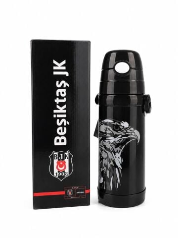 Beşiktaş Lisanslı 425 ml Çelik Termos Kartal Desenli