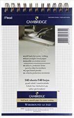 Mead Cambridge Spiralli Bloknot A5 Beyaz Kareli 140yp