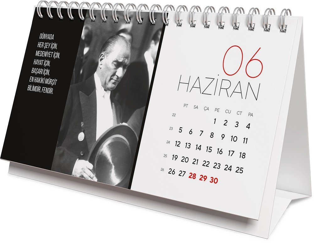 Gıpta Üçgen Masa Takvimi 2023 Atatürk Resimli