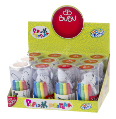 Bu-Bu Pufidik Dostlar + 4 Adet Keçeli Kalem