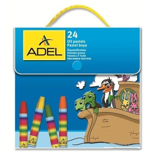 Adel Çantalı Pastel Boya 24 Renk