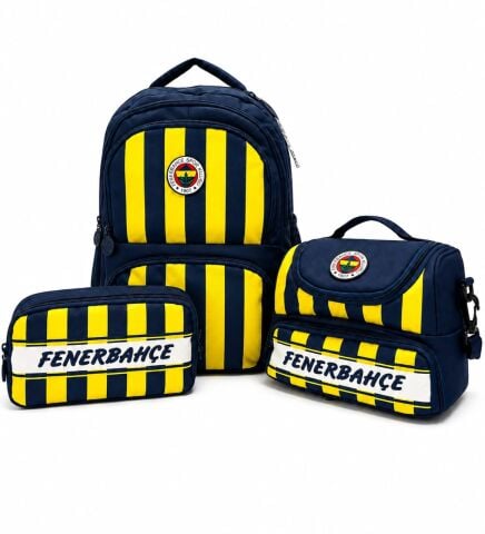 Fenerbahçe Lisanslı 3'lü Okul Çanta Seti