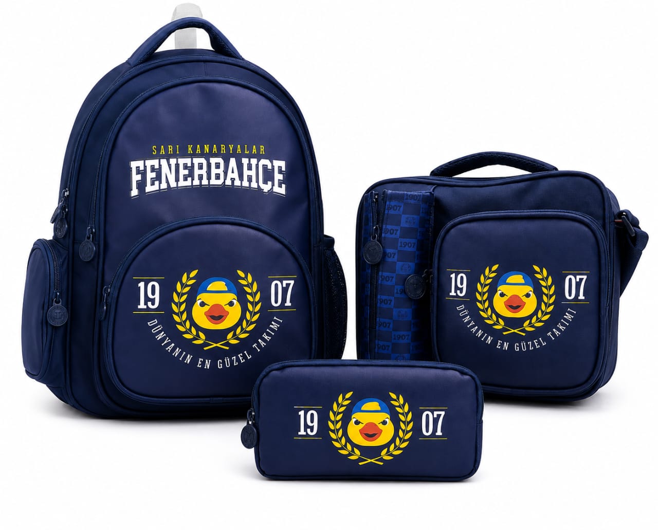 Fenerbahçe Lisanslı 3'lü Okul Çanta Seti