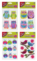 Bu-Bu 3D Keçe Sticker Hayvan Modelleri Baykuş