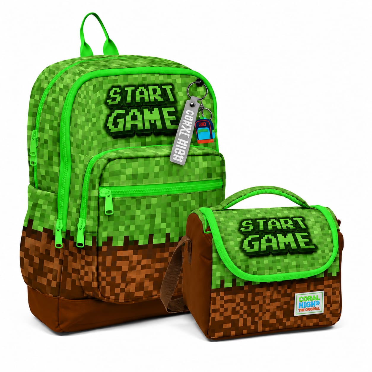 Coral High Kids High Craft Desenli 2'lü Okul Çanta Seti