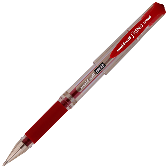 Uniball UM-153 Signo BROAD 1.0 İmza Kalemi Kırmızı