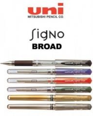 Uniball UM-153  Signo BROAD 1.0 İmza Kalemi Gümüş