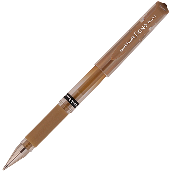 Uniball UM-153 Signo BROAD 1.0 İmza Kalemi Altın