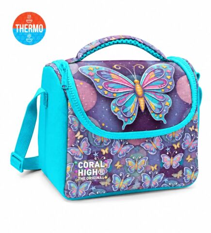 Coral High Kids Kelebek Desenli Beslenme Çantası
