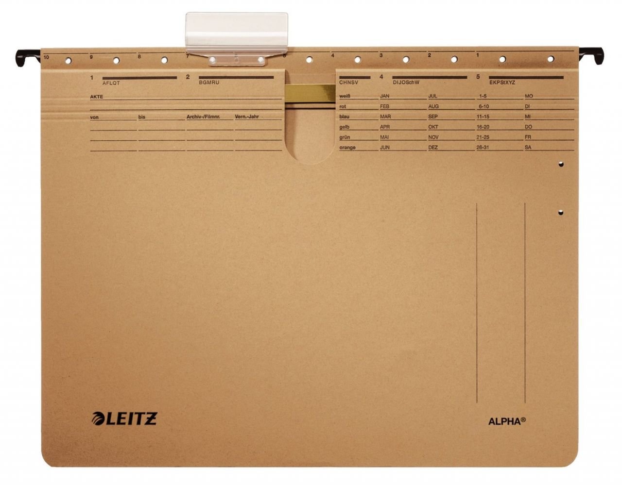 Leitz 1914 Askılı Dosya Telli 10'lu Kraft Renk