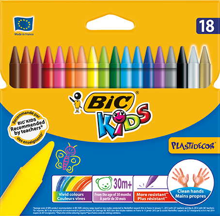 Bic Silinebilir Pastel Boya 18 Renk