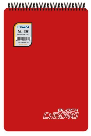 Chromo Block A4 PP Kapak Bloknot 80yp.
