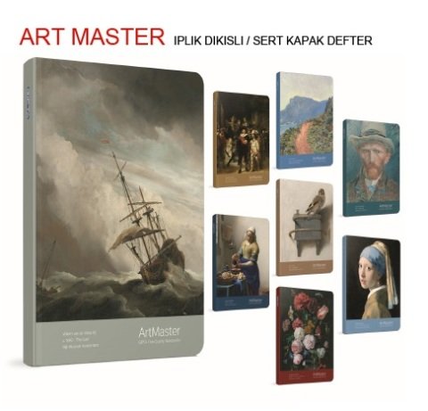 Art Master 19x26 Sert Kapak Defter 120yp.Çizgili
