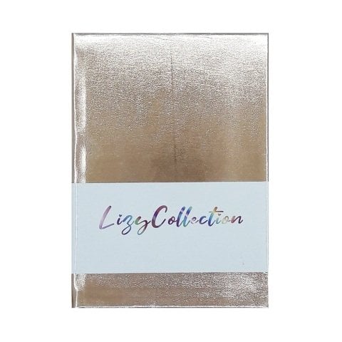 Lizy Ayna Kapak Defter 14X20 168 Yaprak Çizgili Bronz