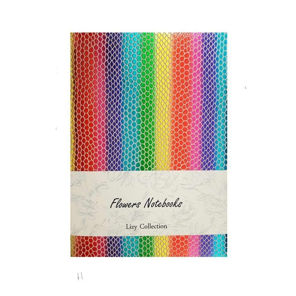 Lizy Rainbow Suni Deri 14X20 168 Yaprak Kareli Defter