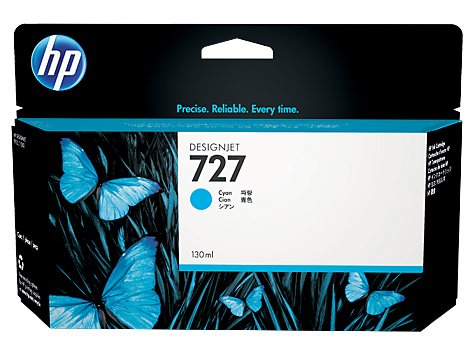 HP 727 130 ml Camgöbeği DesignJet Mürekkep Kartuşu (B3P19A)