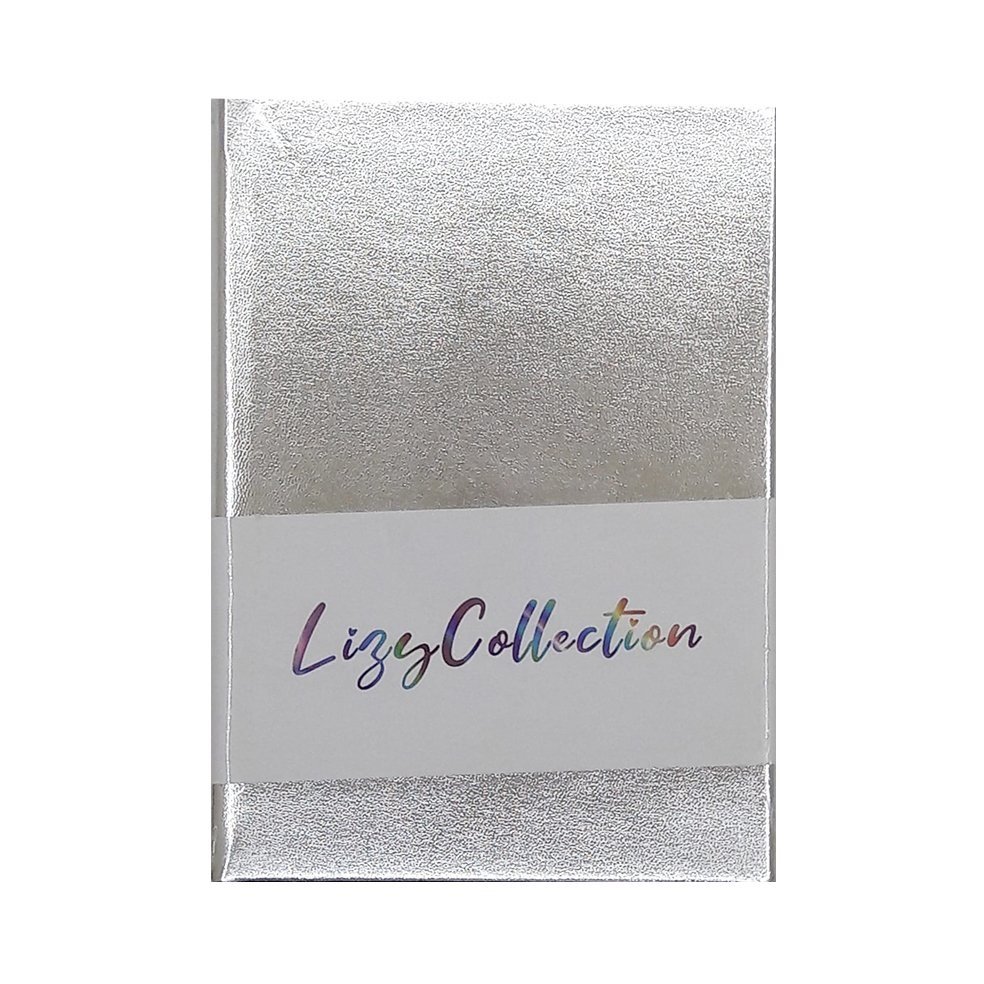Lizy Ayna Kapak Defter 14X20 168 Yaprak Kareli Silver