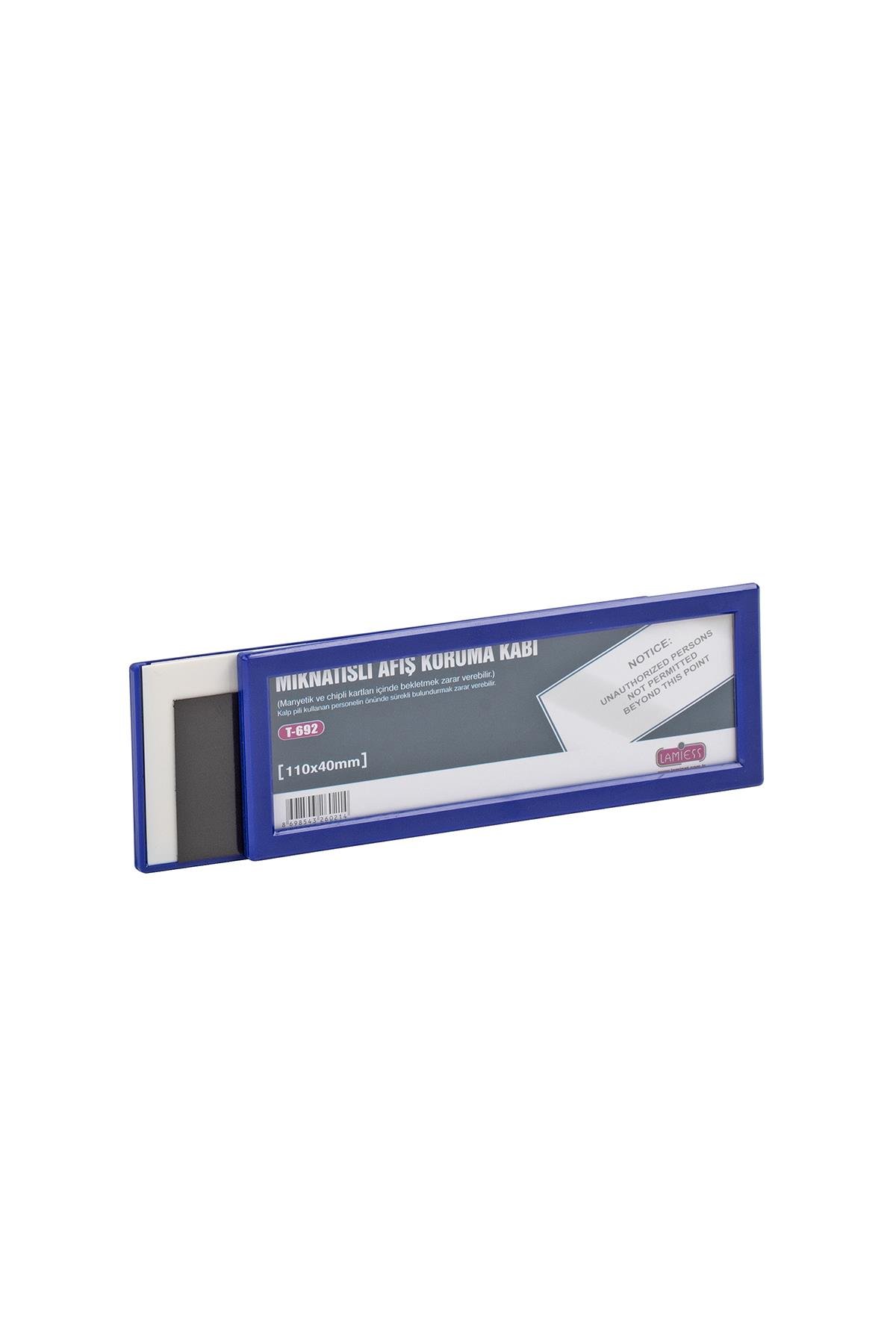 Lamiess  T-692 110X40 Mm Mıknatıslı Afiş Koruma Kabı 60'Lı