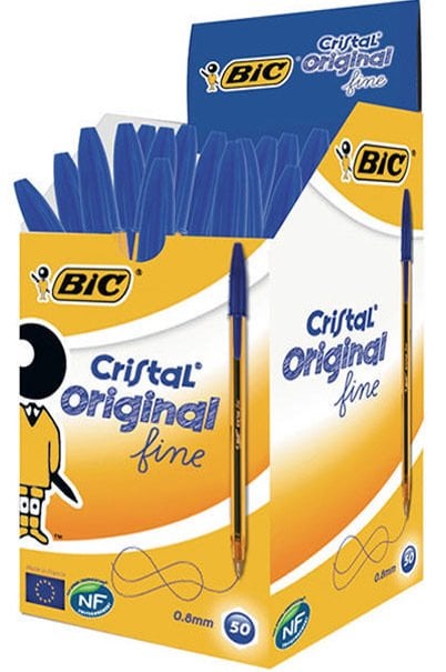 Bic Cristal Fine Tükenmez Kalem 50'li Kutu