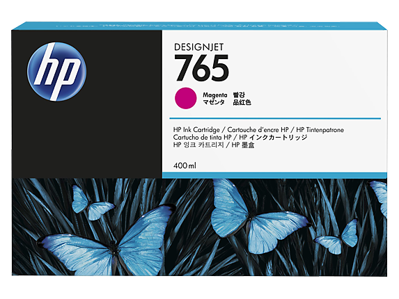 HP 765 400-ml Magenta Designjet Ink Cartridge (F9J51A)
