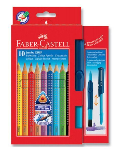 Faber-Castell Grip 2001 Silinebilir Boya Kalemi 10 Renk