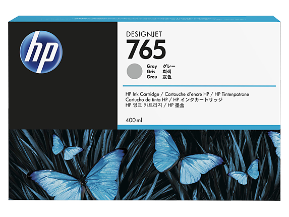 HP 765 400-ml Gray Designjet Ink Cartridge (F9J53A)