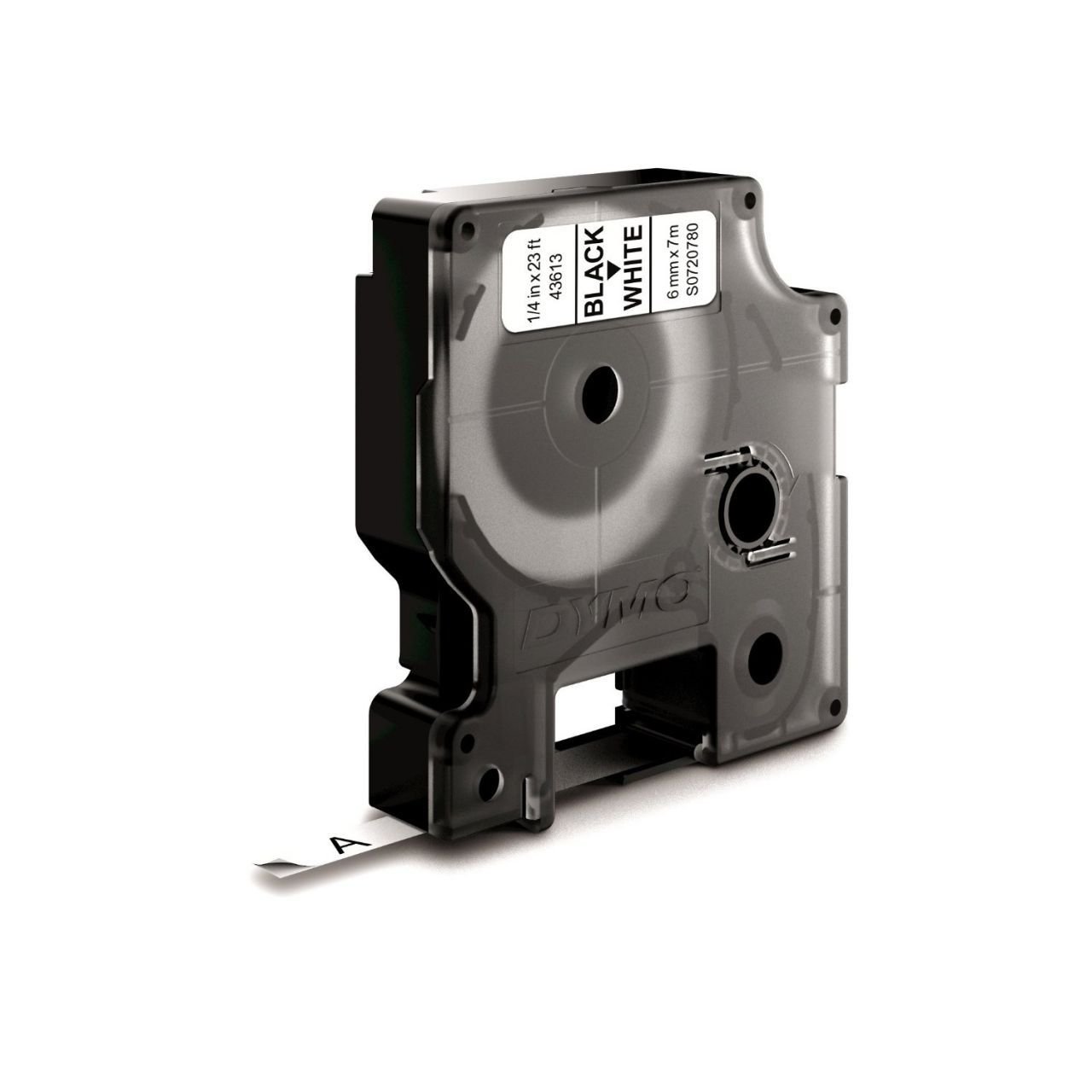 DYMO D1 Yedek Şerit 6 mm x 7 mt Beyaz/ Siyah (43613) S0720780