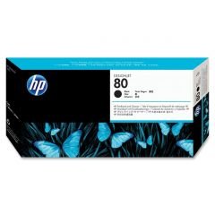 HP 80 Black DesignJet Printhead and Printhead Cleaner (C4820A)