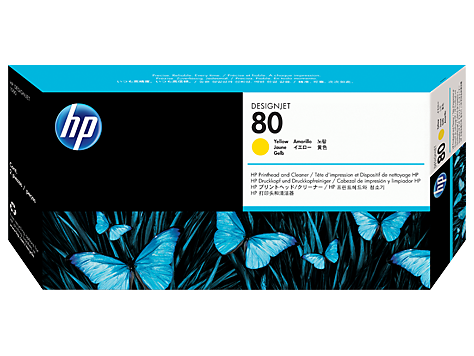 HP 80 Sarı DesignJet Baskı Kafası ve Baskı Kafası Temizleyici (C4823A)