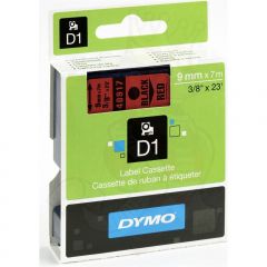DYMO D1 Yedek Şerit 9 mm x 7 mt Kırmızı/ Siyah (40917) S0720720