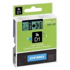 DYMO D1 Yedek Şerit 9 mm x 7 mt Yeşil/ Siyah (40919) S0720740