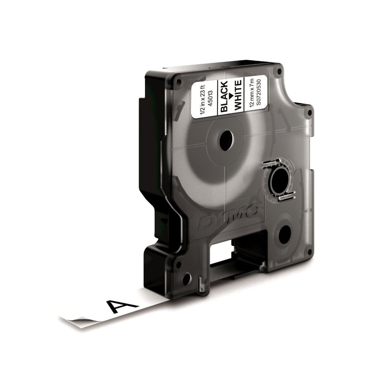 DYMO D1 Yedek Şerit 12 mm x 7 mt Beyaz/ Siyah (45013) S0720530