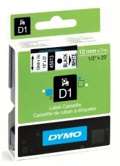 DYMO D1 Yedek Şerit 12 mm x 7 mt Beyaz/ Siyah (45013) S0720530