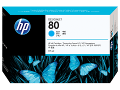HP 80 175-ml Cyan DesignJet Ink Cartridge (C4872A)