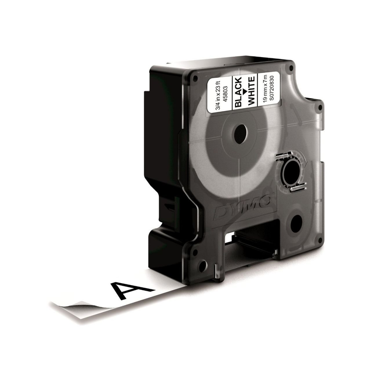 DYMO D1 Yedek Şerit 19 mm x 7 mt Beyaz/ Siyah (45803) S0720830