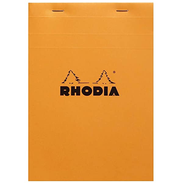 Rhodia 14.8x21 Turuncu Kapak Çizgisiz Bloknot 80 Sayfa