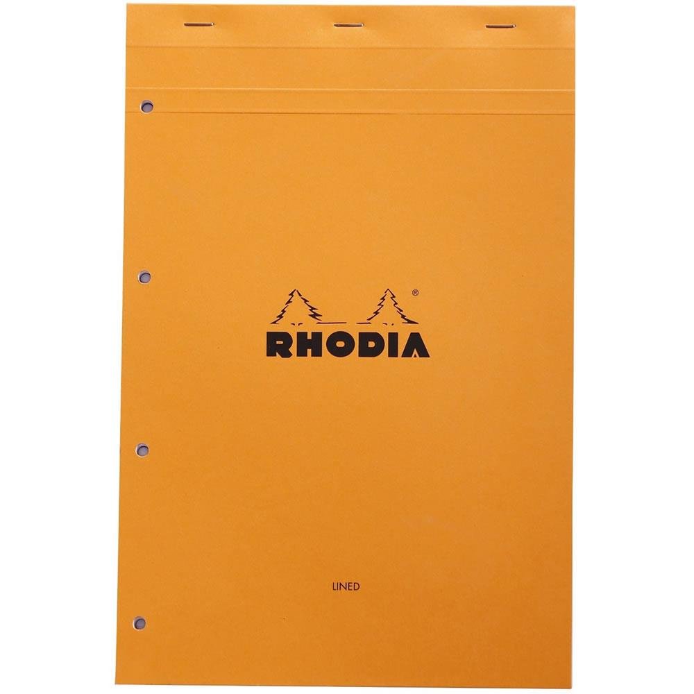 Rhodia A4+ Turuncu Kapak Kareli Bloknot 80 Sayfa 21x31.8cm