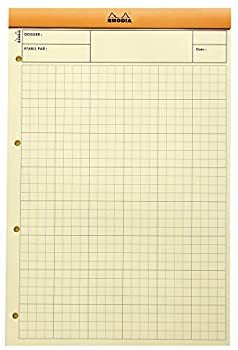 Rhodia A4+ Turuncu Kapak Kareli Bloknot 80 Sayfa 21x31.8cm