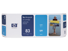 HP 83 680-ml Cyan DesignJet UV Ink Cartridge (C4941A)