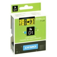 DYMO D1 Yedek Şerit 24 mm x 7 mt Sarı/Siyah (53718) S0720980