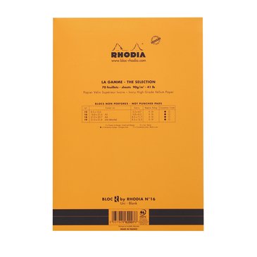 Rhodia A5 Turuncu Kapak Çizgili Bloknot 70 Sayfa