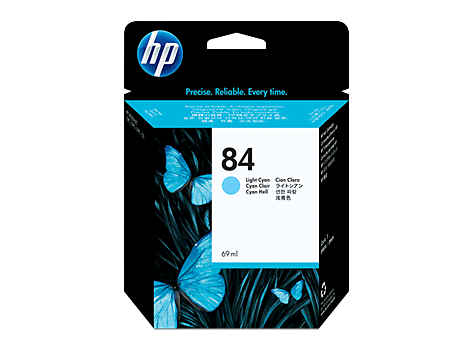 HP 84 69-ml Light Cyan Ink Cartridge (C5017A)
