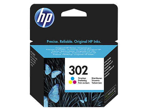 HP 302 Üç Renkli Orijinal Mürekkep Kartuşu (F6U65AE)