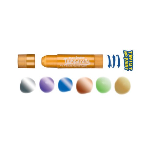 Carioca Temperello Stick Poster Boyama Kalemi Metalik 6 Renk
