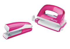 Leitz NeXXt Serisi WOW Metal Mini Zımba ve Delgeç Set